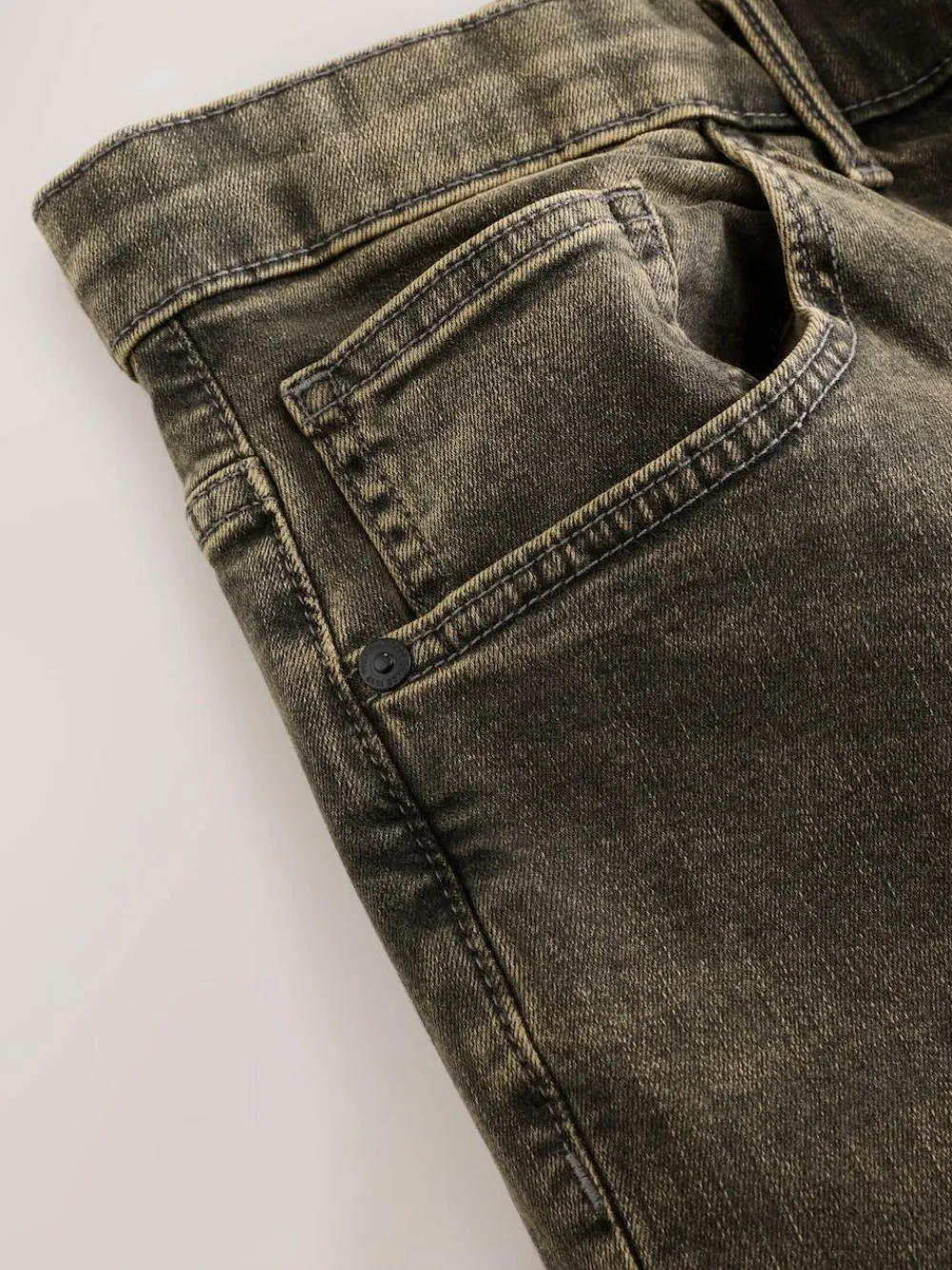 Next Black/Brown Single Straight Fit Classic Stretch Jeans^ Jeans|Jeans