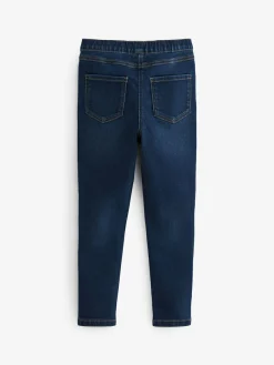 Online Next Elasticated Waist Jeggings 2 Pack (3-16yrs) Black/Dark Denim