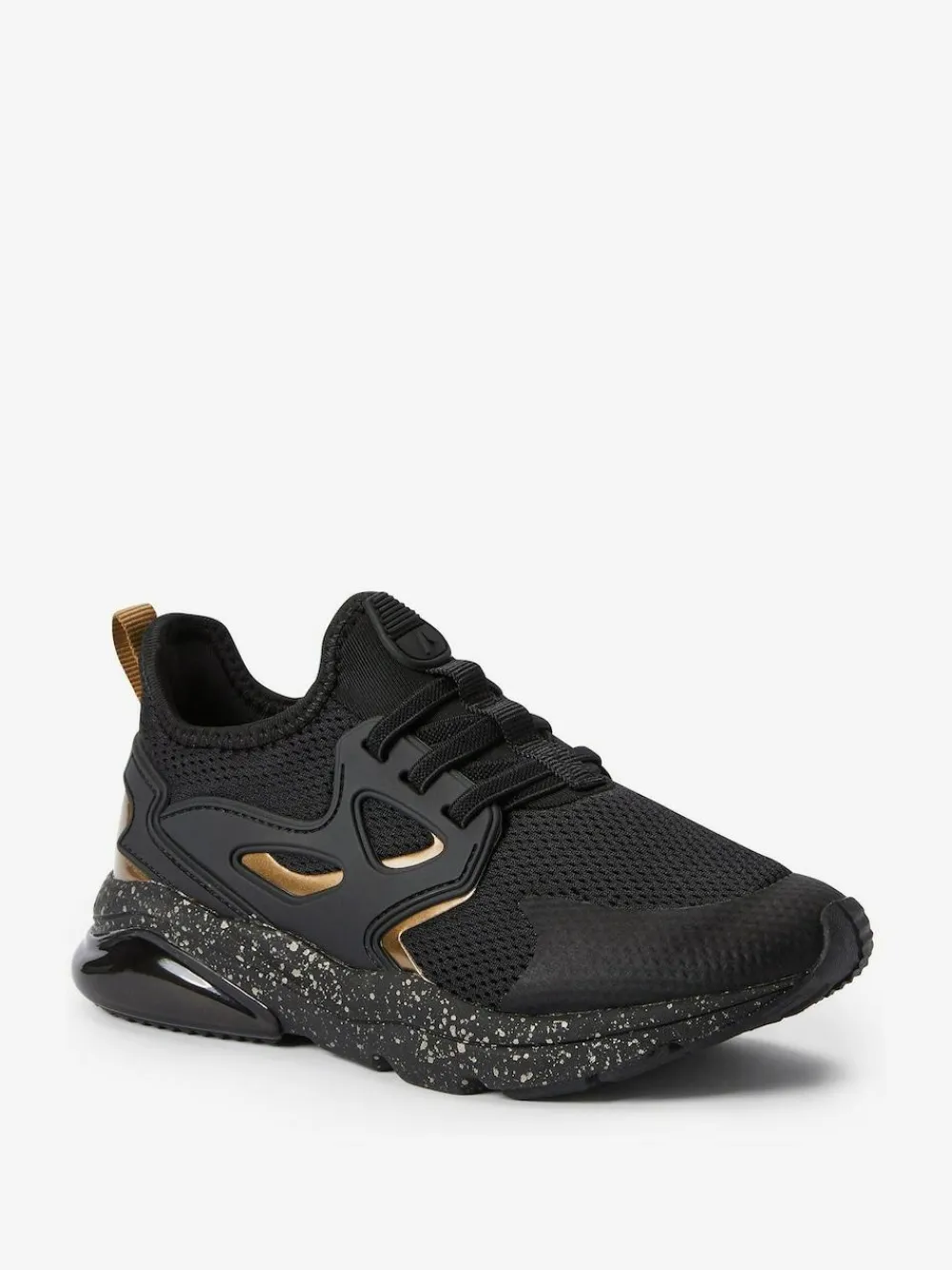 Next Standard Fit (F) Elastic Lace Trainers^BOY School Shoes|Boys Shoes