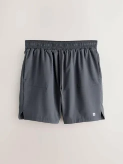 Next 7 Inch Active Gym Sports Shorts 2 Pack Black/Grey