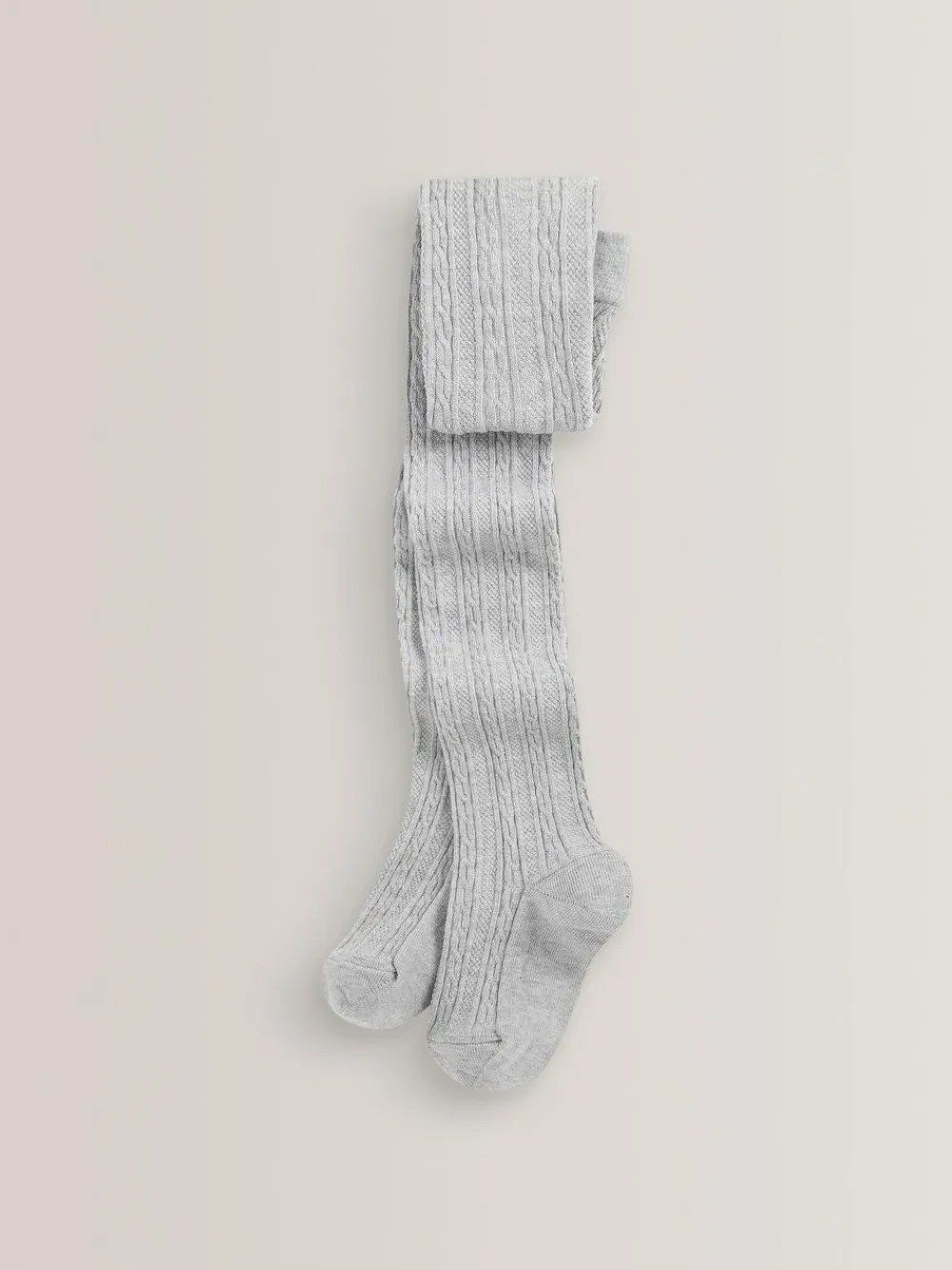 Discount Next Regular Length Cotton Rich Cable Tights 3 Pack Black/Grey
