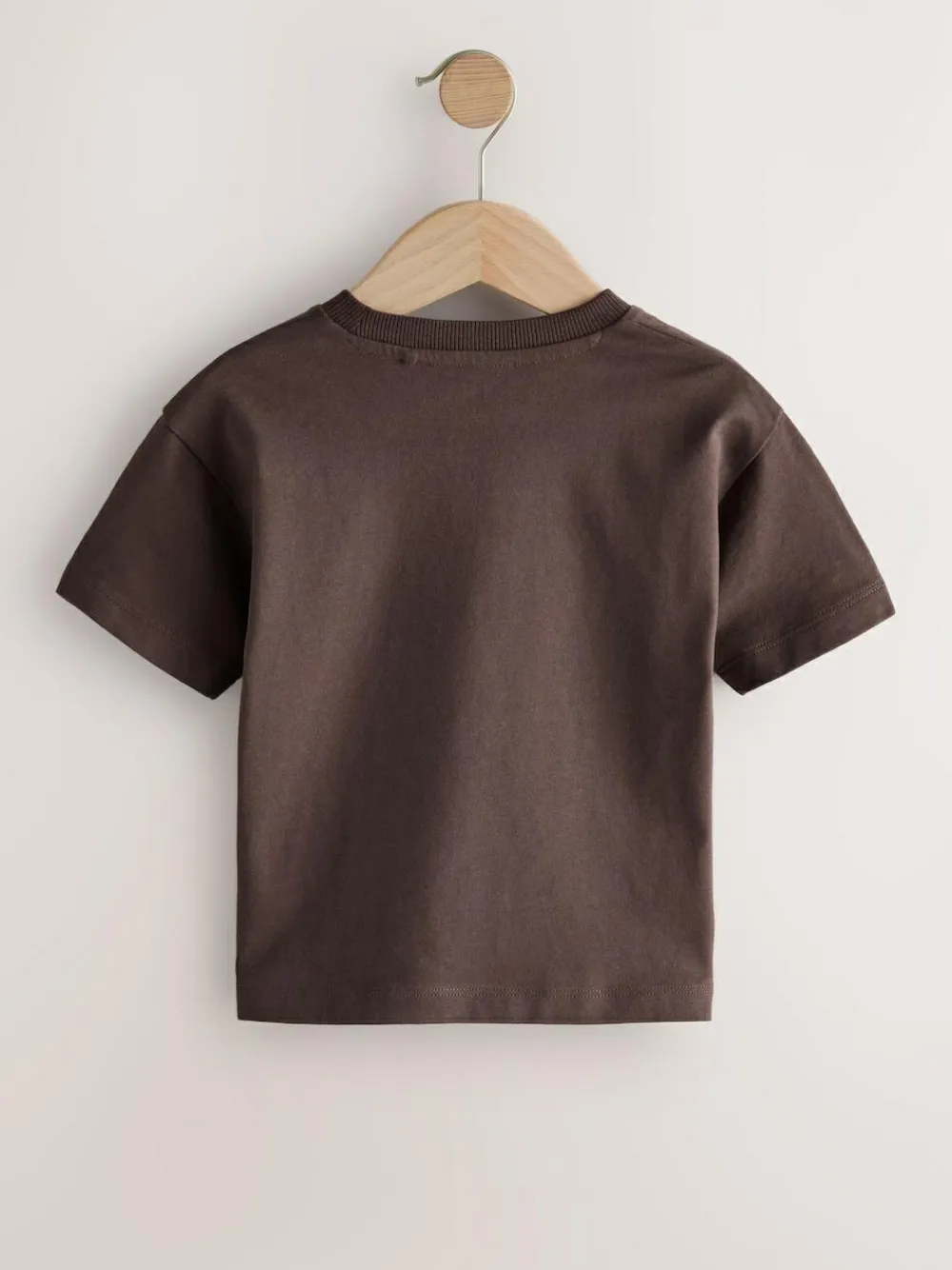 Best Next Black/Grey/Brown/Stone/White Short Sleeve T-Shirts 5 Pack (3mths-7yrs)