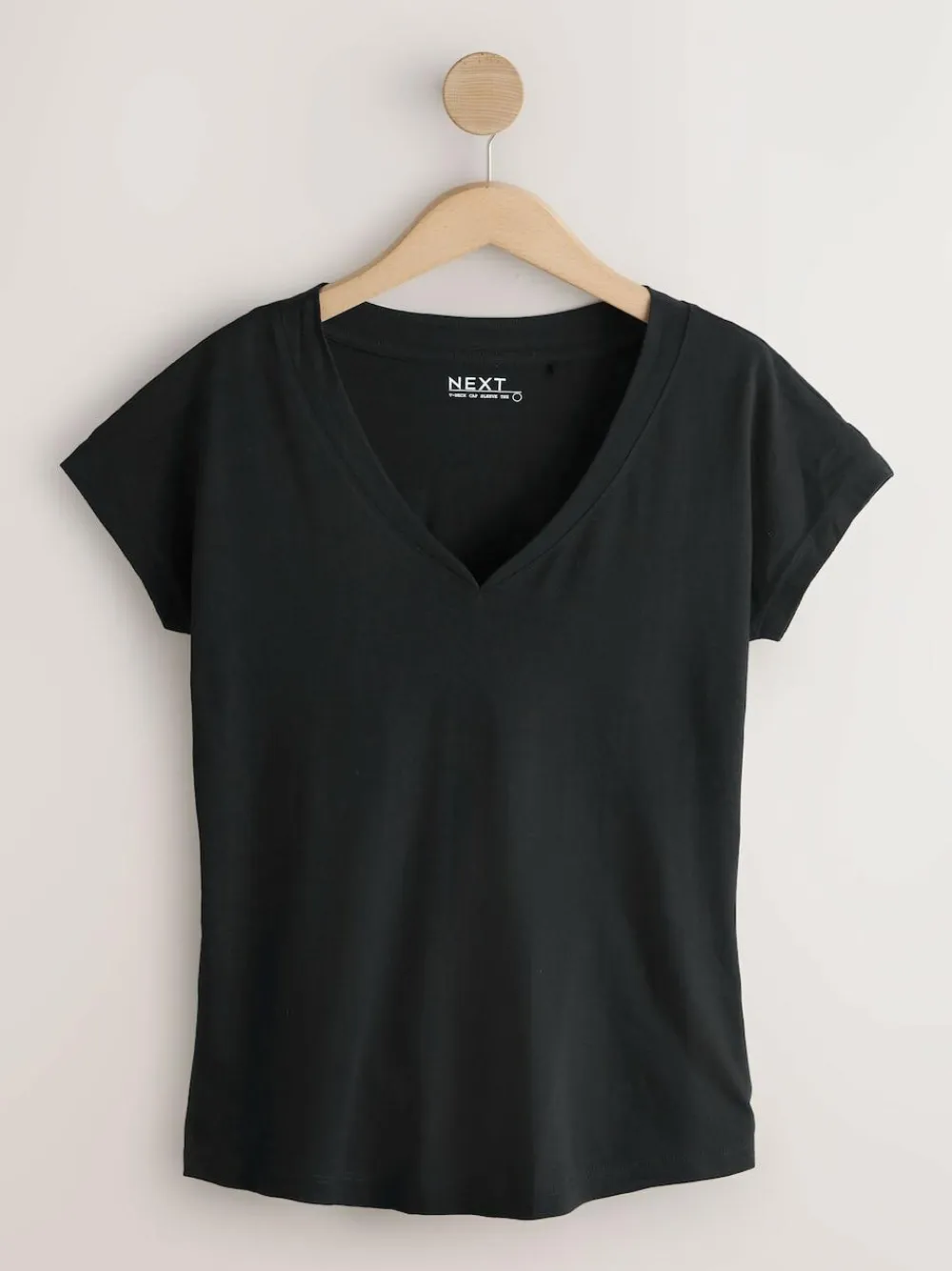New Next Black/Grey/Pink Cap Sleeve T-Shirts 7 Pack