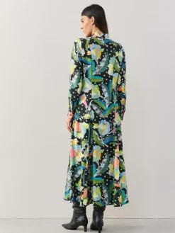 Next Long Sleeve Midi Shirt Dress^Women Midi Dresses