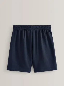New Next 2 Pack Sports Shorts (3-16yrs) Black/Navy