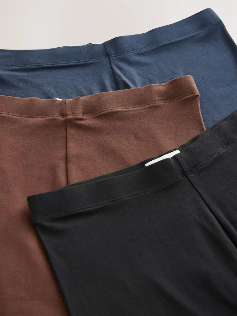Discount Next Black/Navy Blue/Brown Maternity Leggings 3 Pack