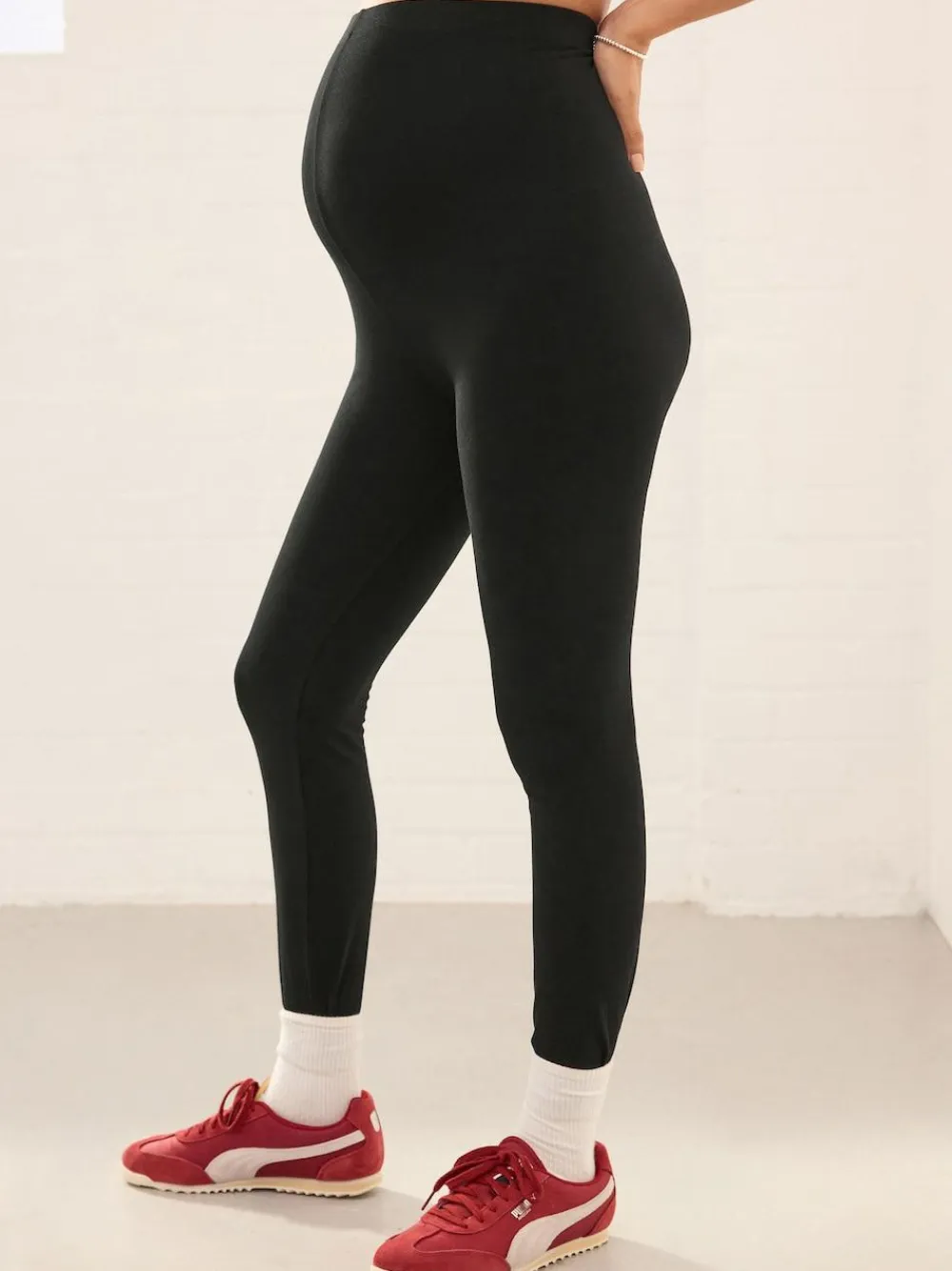 Discount Next Black/Navy Blue/Brown Maternity Leggings 3 Pack