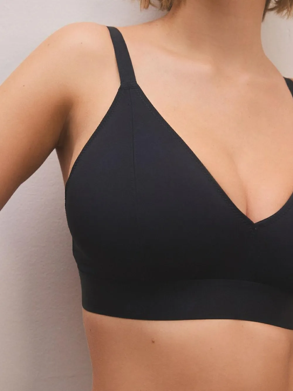 Hot Next Bralette DD+ Ultimate Comfort Non Wire Bralettes 2 Pack Black/Nude