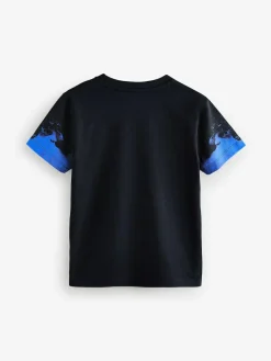 Next Black/Orange Dragon Regular Fit Short Sleeve All-Over Print T-Shirt (3-16yrs)^BOY Tops|T-Shirts