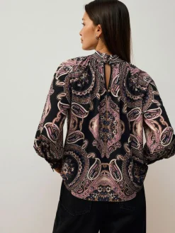 Next Long Sleeve Twist Neck Jersey Blouse^Women Blouses & Shirts