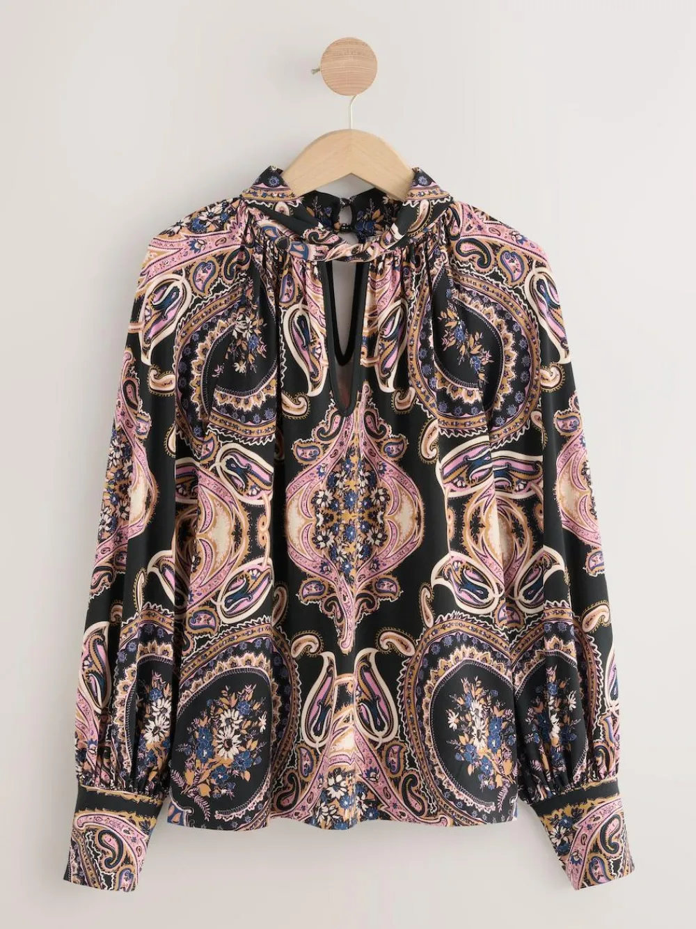 Next Long Sleeve Twist Neck Jersey Blouse^Women Blouses & Shirts