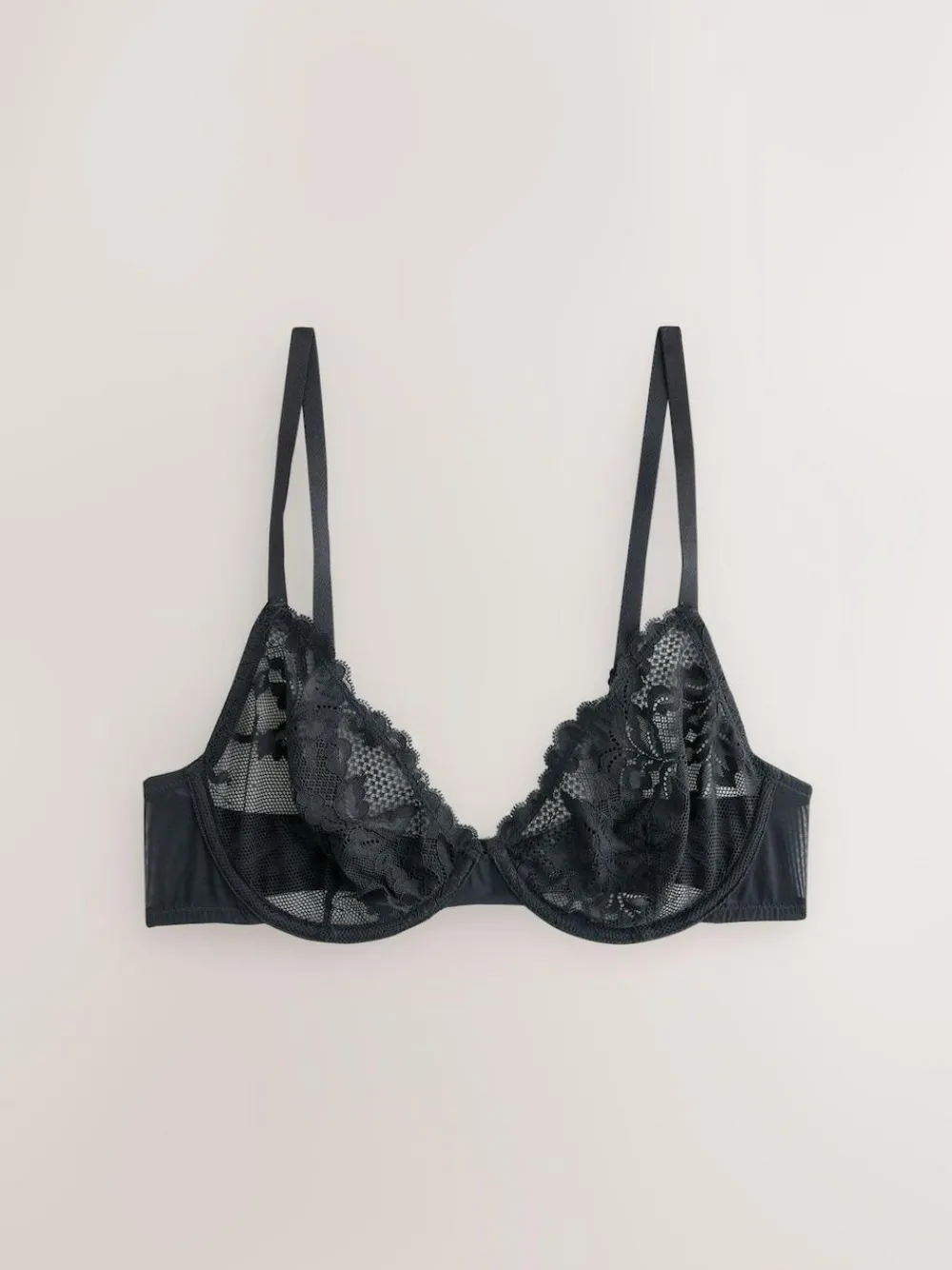 Sale Next Non Pad Full Cup Lace Bras 3 Pack Black/Red/Cream