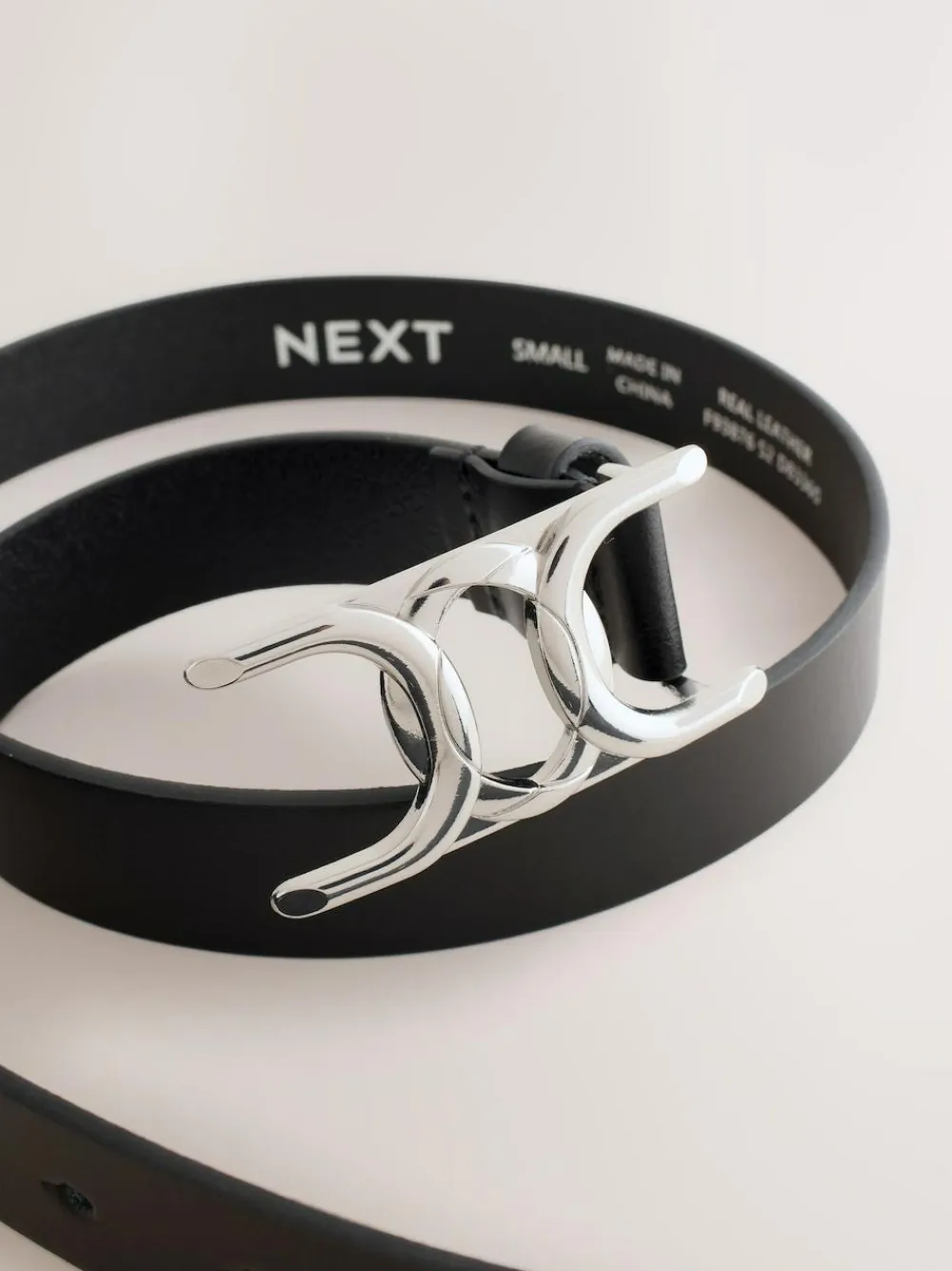 Next Regular Statement Buckle Leather Belt^Women Belts