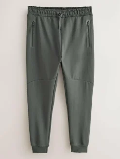 Next Black/Slate Grey Interlock Soft Touch 2 Pack Cuffed Joggers