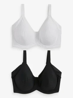 Next F-K Cup Under Arm Smoothing Non Pad Wired Minimising Ultimate Comfort Bras 2 Pack^Women Bras