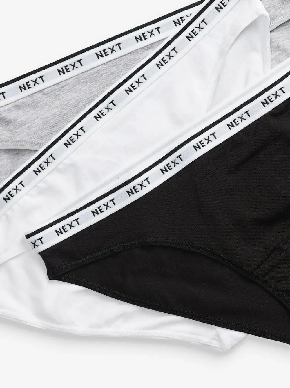 Next High Leg Cotton Logo Knickers 7 Pack^Women Panties|All Lingerie