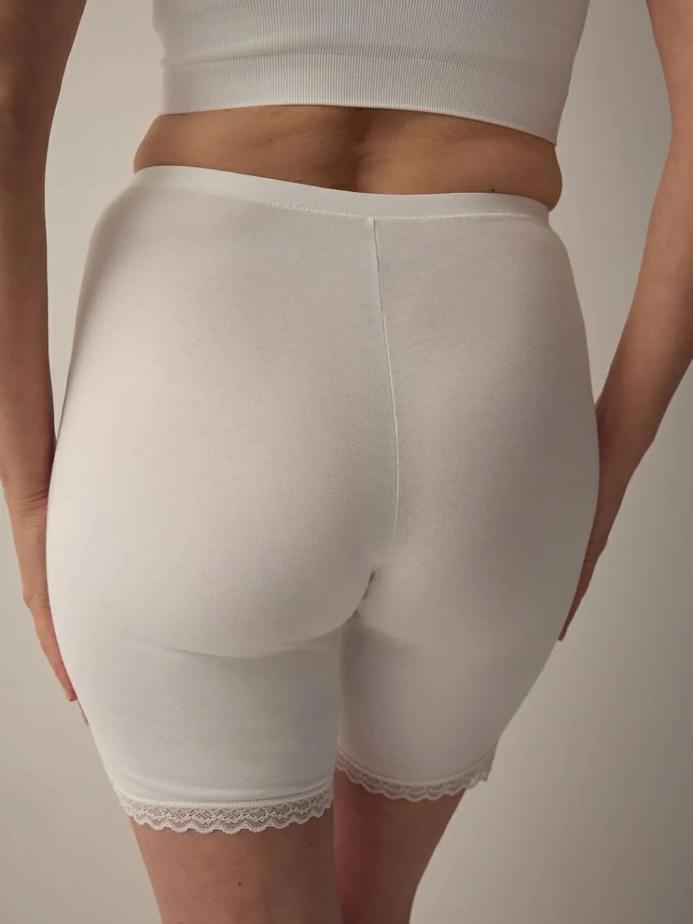 Next Black/White Menopause Friendly Cooling Thigh Smoothing Shorts 2 Pack^Women Shapewear