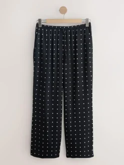 Next Satin Tie Waist Wide Leg Trousers^Women Pants