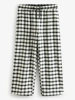 Next Black/White Short Sleeve 100% Cotton Pyjamas 2 Pack^Women Pyjamas|All Night & Lounge