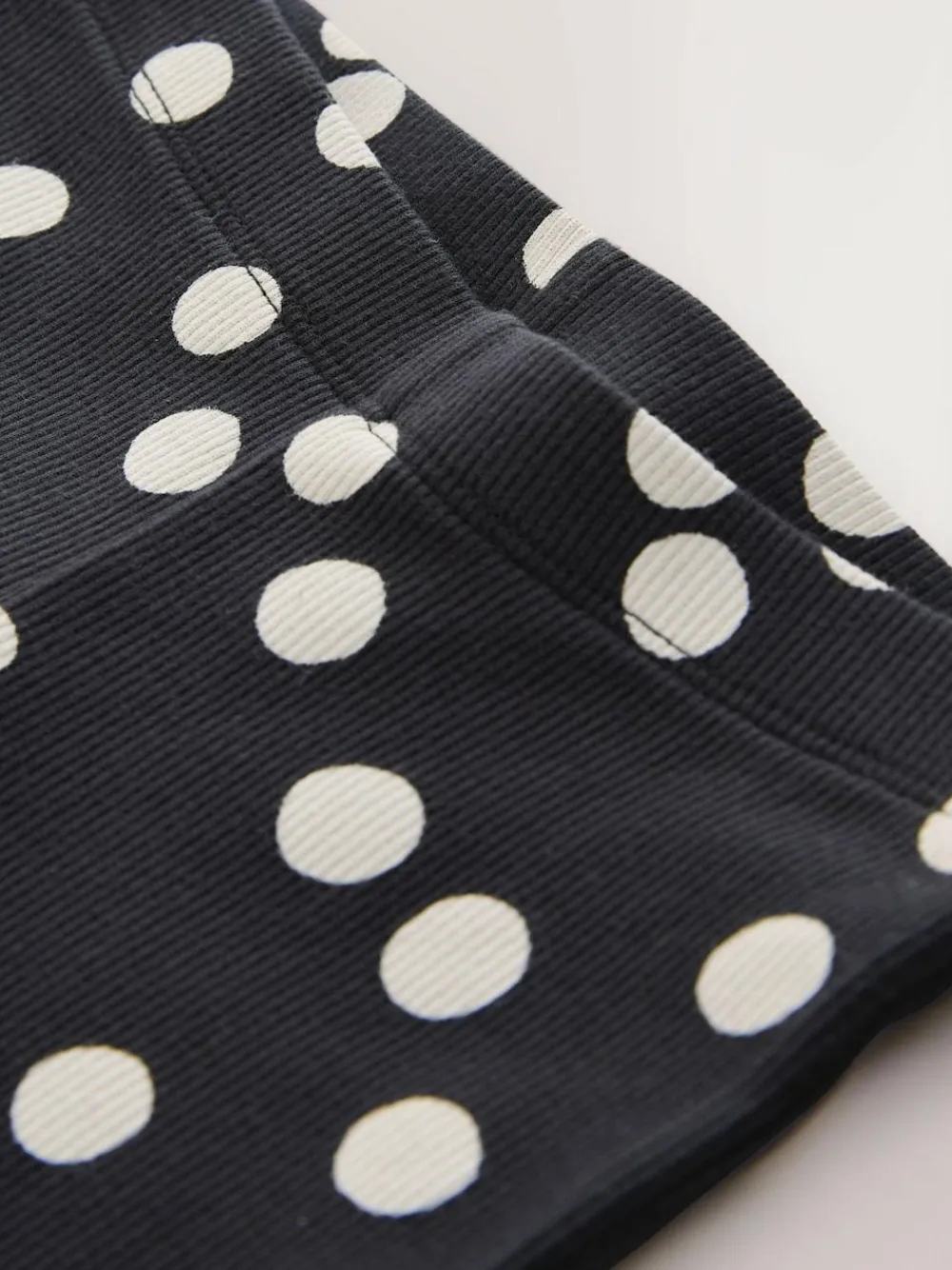 Next Black/White Spot 1 Pack Rib Flare Leggings (3-16yrs)^ Pants & Leggings|Pants & Leggings