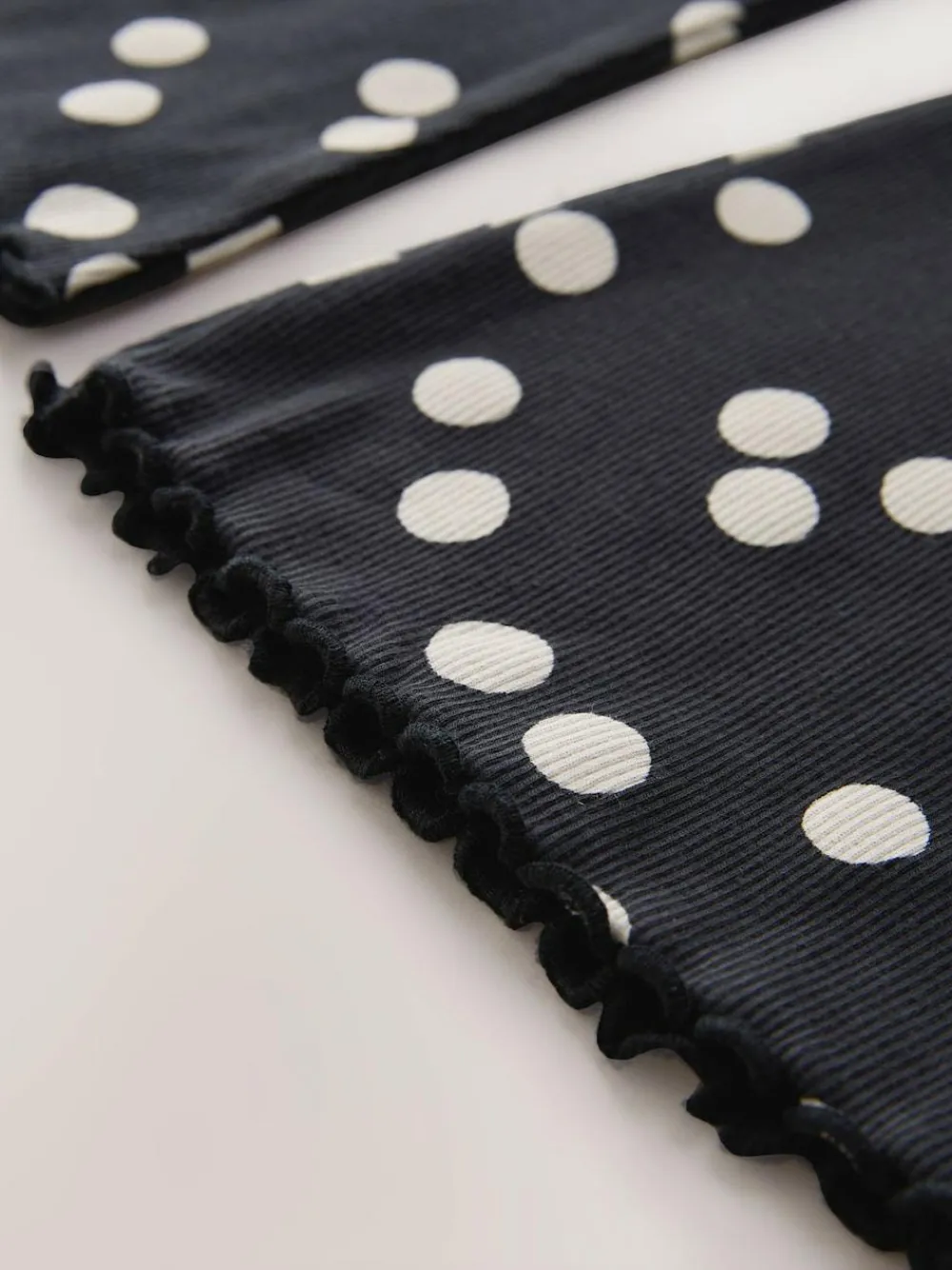 Next Black/White Spot 1 Pack Rib Flare Leggings (3-16yrs)^ Pants & Leggings|Pants & Leggings