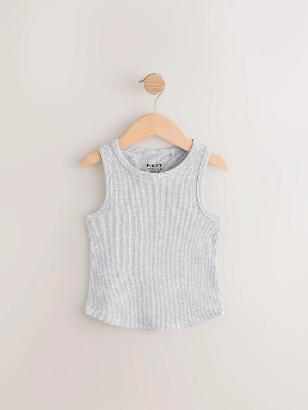 Discount Next Black/White/Grey Rib Vest 3 Pack (3-16yrs)