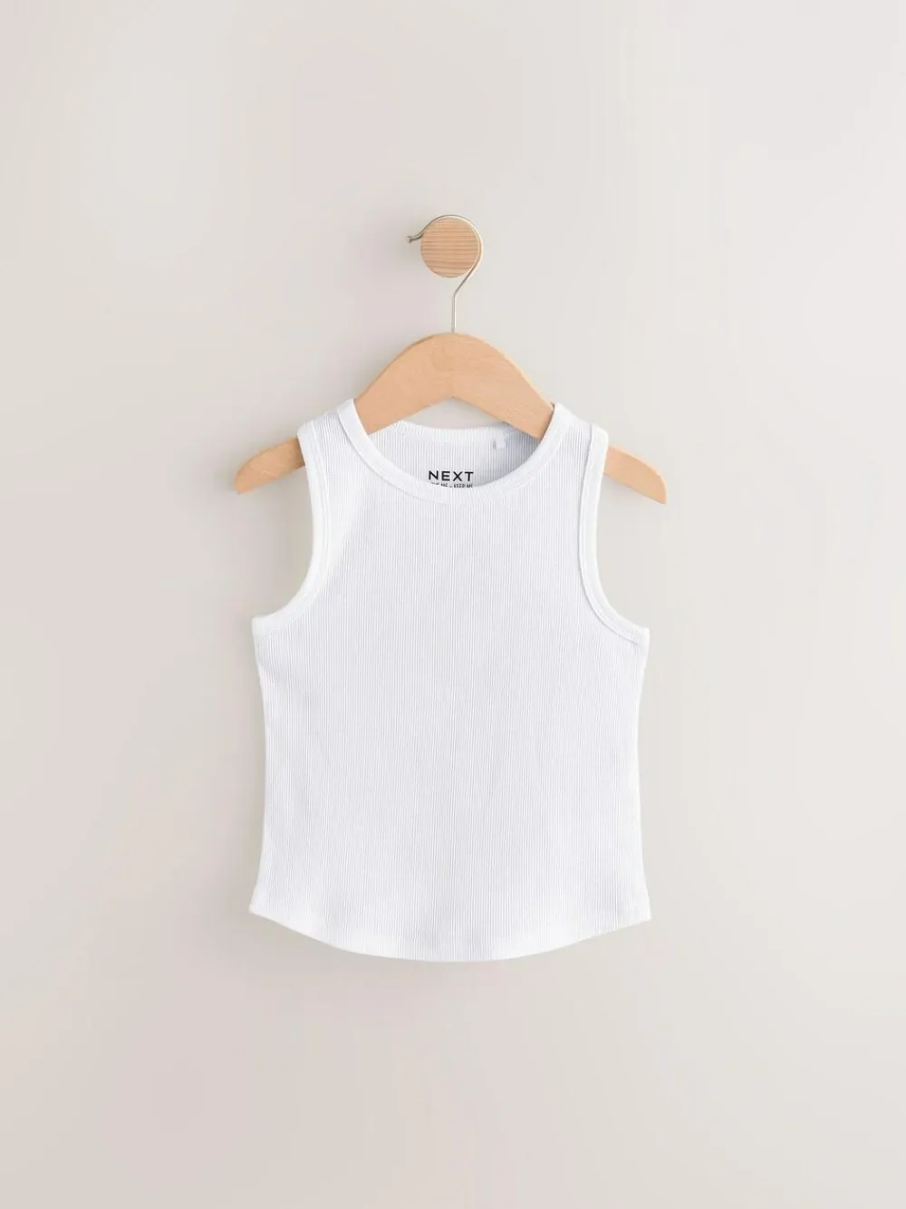 Discount Next Black/White/Grey Rib Vest 3 Pack (3-16yrs)