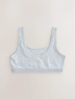 Next Black/White/Grey Scoop Crop Tops 3 Pack (5-16yrs)^ Underwear|Bras & Crop Tops