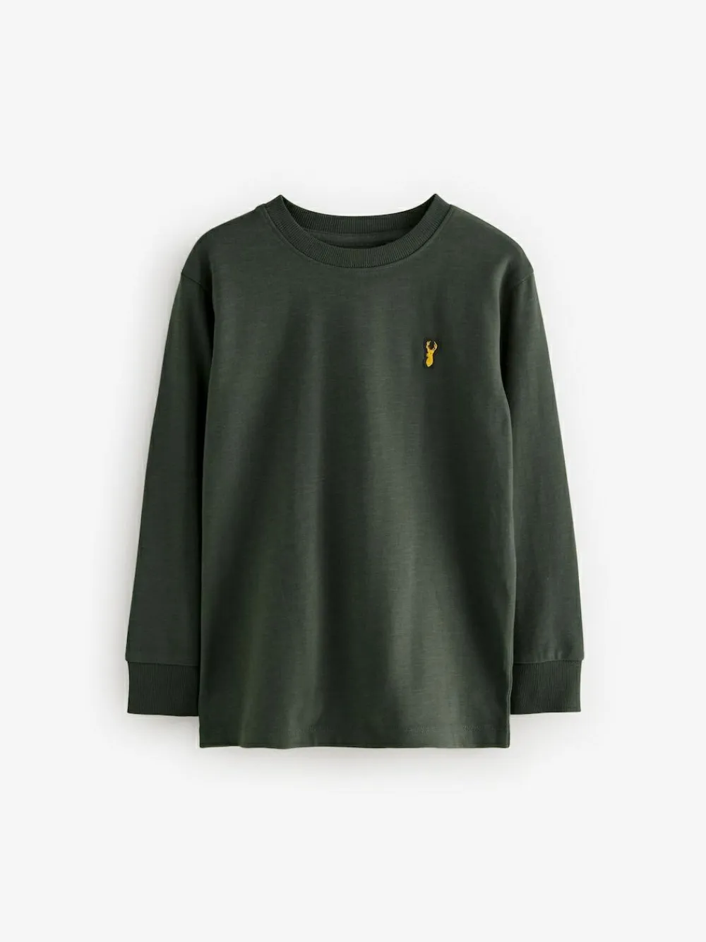 Next Stag Logo Long Sleeve Cosy T-Shirts 4 Pack (3-16yrs)^BOY Tops|T-Shirts