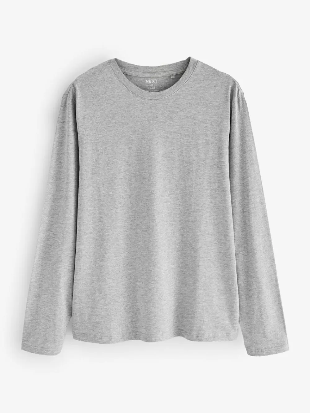 Outlet Next Black/White/Grey/Blue Slim Fit Regular Fit Long Sleeve 100% Cotton T-Shirts 5 Pack