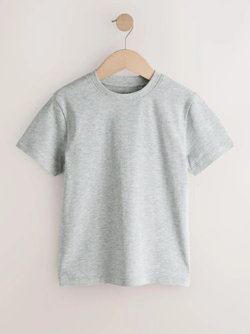 Online Next Black/White/Grey/Khaki Regular Fit Short Sleeves T-Shirts 4 Pack (3-16yrs)