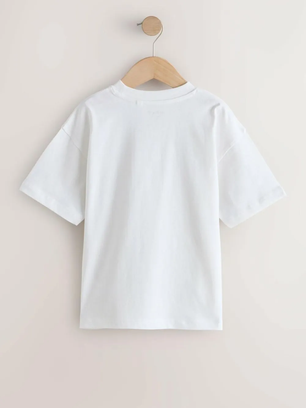Discount Next Black/White/Grey/Khaki Relaxed Fit Short Sleeves T-Shirts 4 Pack (3-16yrs)