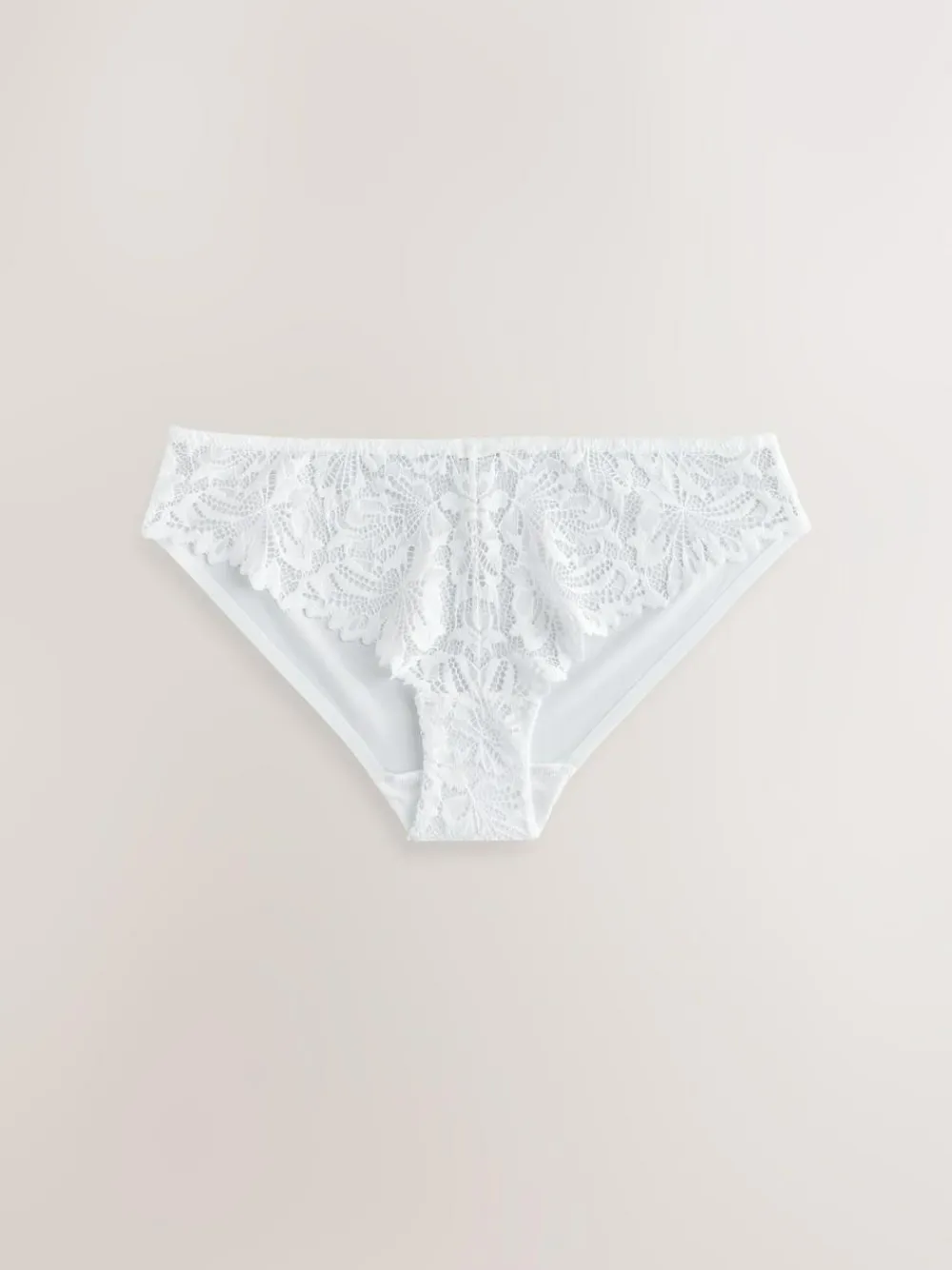 Best Next Brazilian Lace Front NVPL Knickers 3 Pack Black/White/Nude