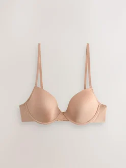 Next Black/White/Nude Pad Plunge A-E Ultimate Comfort Smoothing T-Shirt Bras 3 Pack^Women Bras