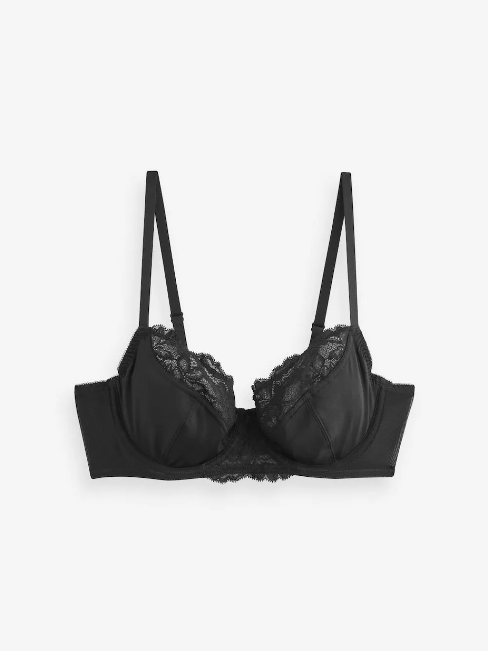 Next Black/White/Praline Nude 3 Pack Non Pad Full Cup Bras