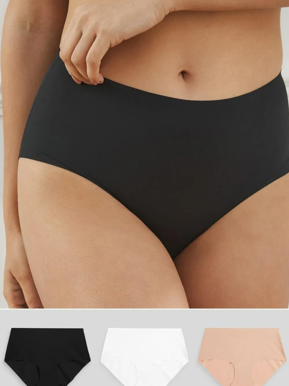 Next Midi No VPL Comfort Knickers 3 Pack^Women Panties