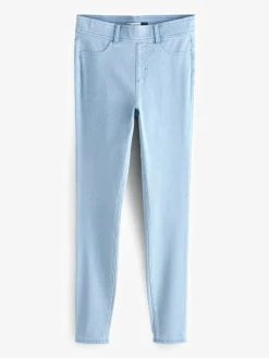 Discount Next Jersey Denim Leggings Bleach Blue