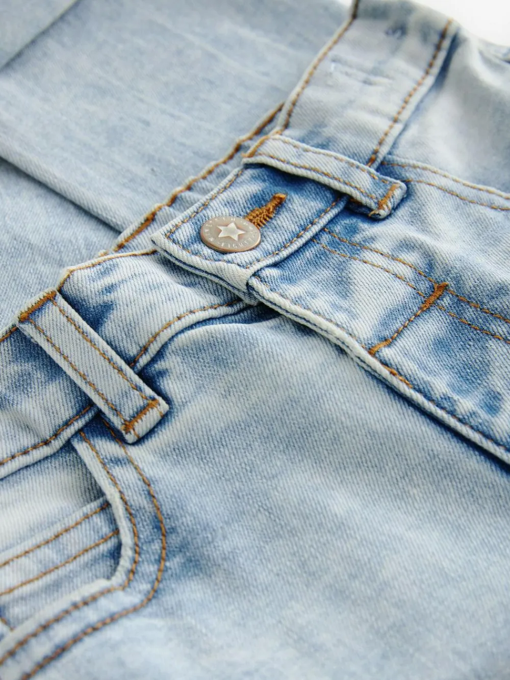 Best Next Regular Fit Comfort Stretch Jeans (3mths-7yrs) Bleach Denim