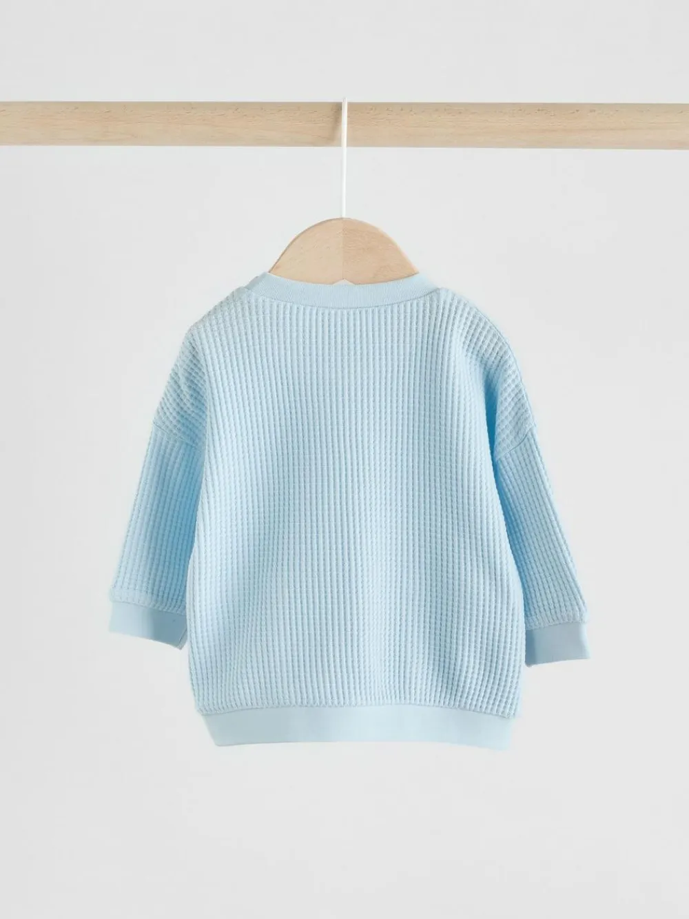 New Next 100% Cotton Top and Joggers Baby 2 Piece Set (0mths-2yrs) Blue