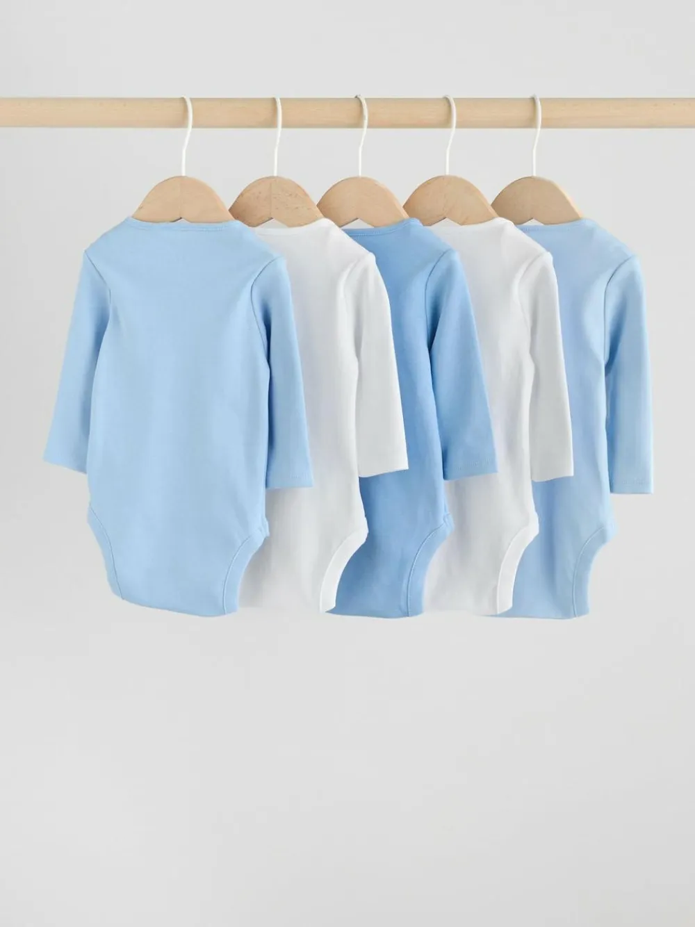 Next Blue 5 Pack Baby Long Sleeve Bodysuits^BOY Baby Winter Clothing|Bodysuits & Vests