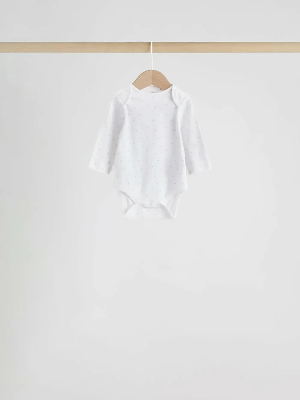 Clearance Next Blue 7 Pack Long Sleeved Baby Bear Bodysuit