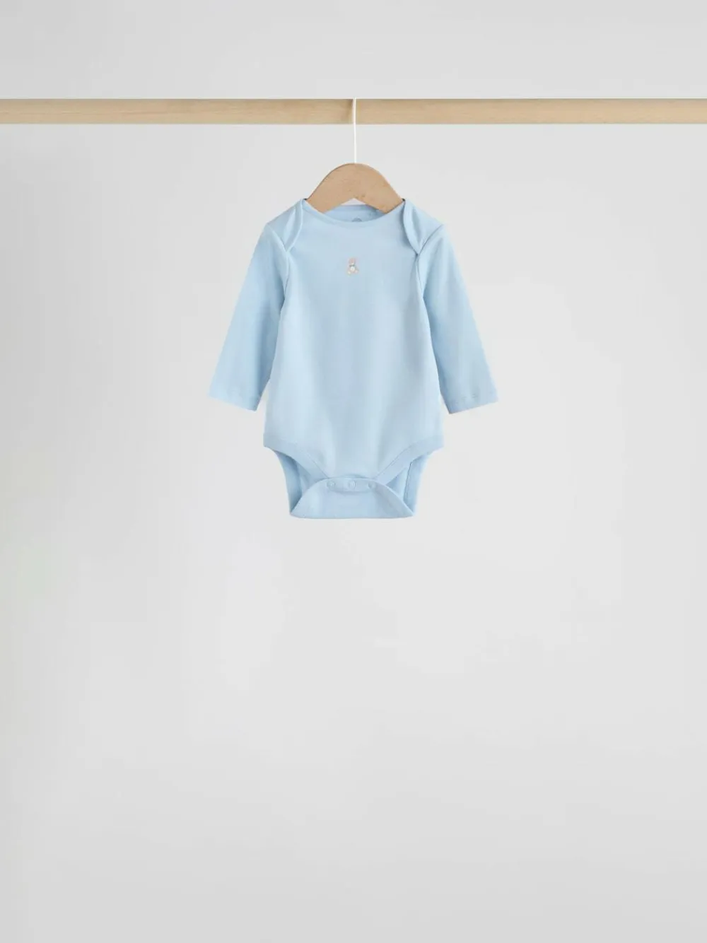 Clearance Next Blue 7 Pack Long Sleeved Baby Bear Bodysuit