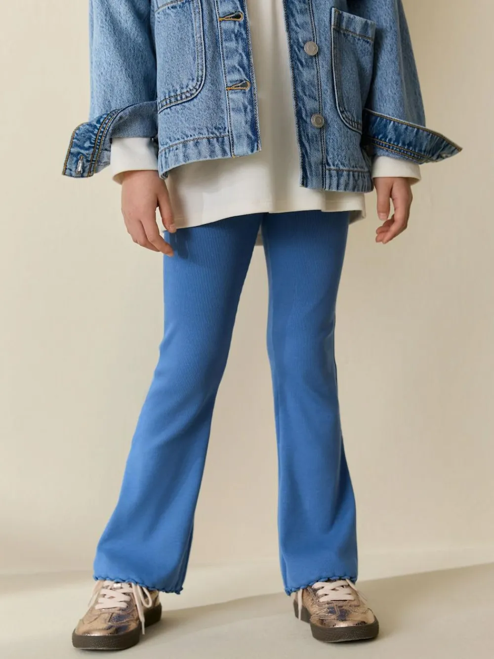 Next Blue 1 Pack Rib Flare Leggings (3-16yrs)^ Pants & Leggings|Pants & Leggings