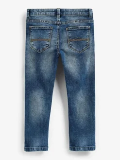 Next Blue Acid Wash Regular Fit Stretch Jeans (3-17yrs)^BOY Jeans|Jeans