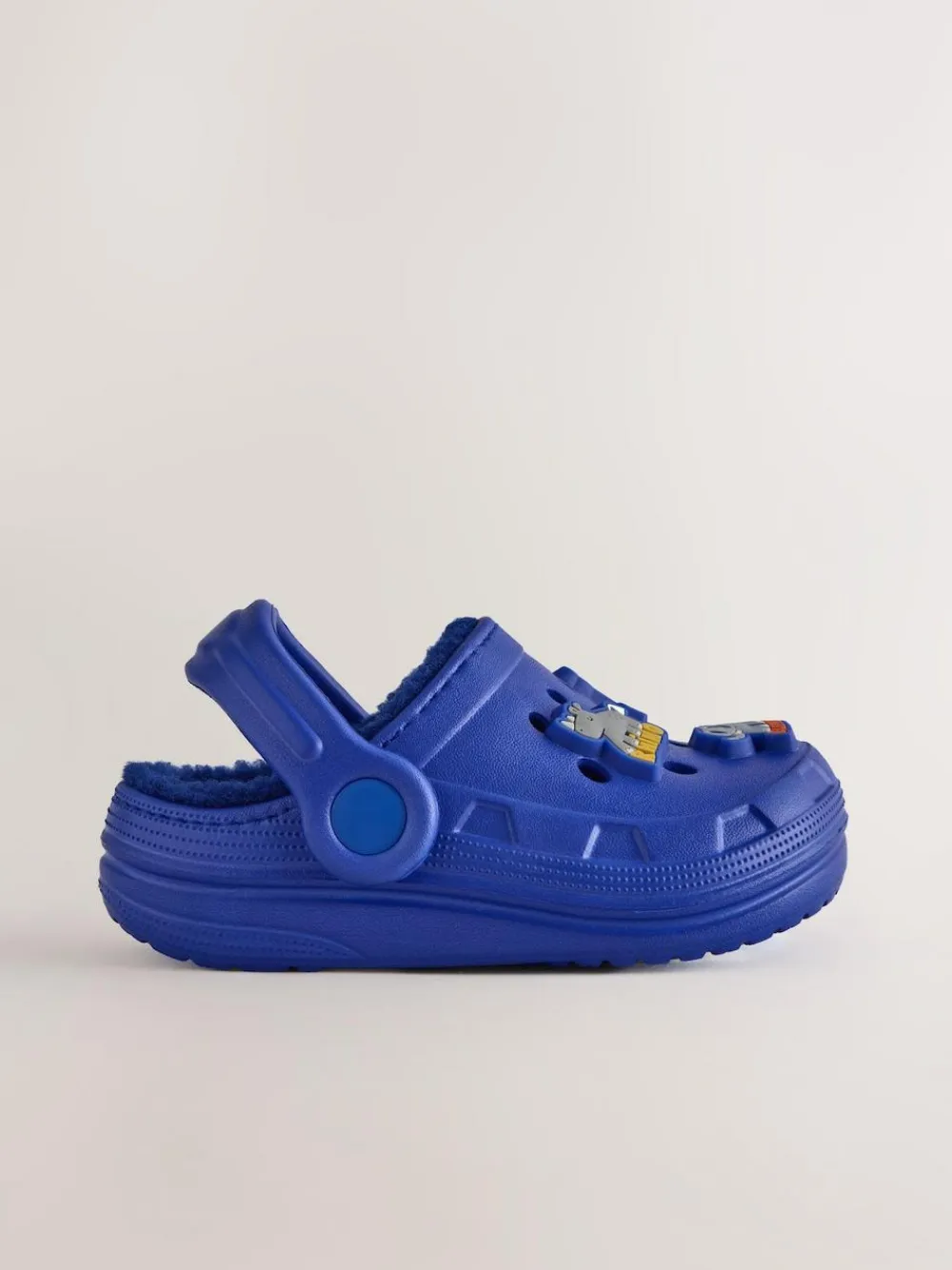 Clearance Next Warm Lined Slipper Clogs Blue Animal
