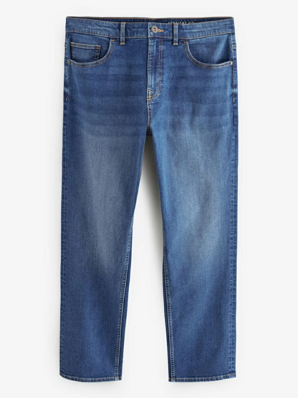 Best Next Blue Authentic Single Straight Fit Classic Stretch Jeans