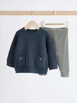 Next Baby Knitted Jumper and Leggings Set (0mths-2yrs)^BOY Newborn Clothing|Knitwear