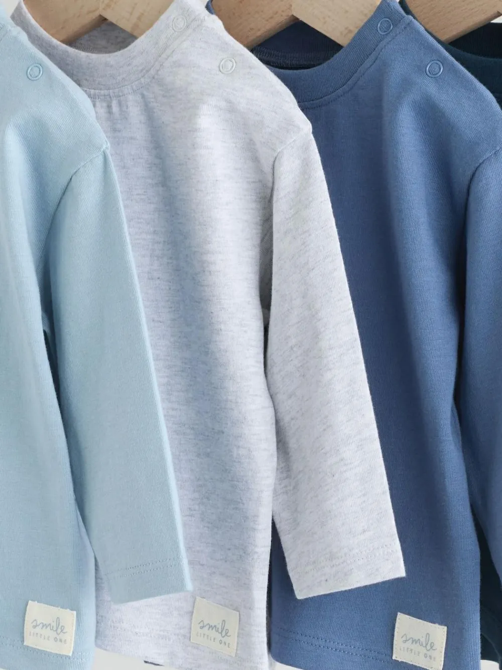 Next Baby Long Sleeve T-Shirts 4 Pack (0mths-2yrs) Blue