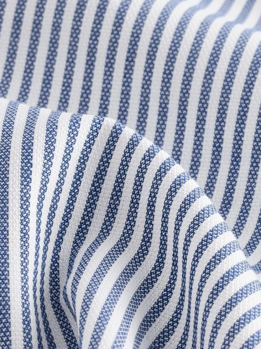 Next Regular Fit Easy Iron Button Down Oxford Shirt Blue Bengal