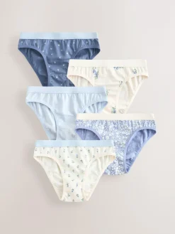 Discount Next Bikini Briefs 5 Pack (1.5-16yrs) Blue